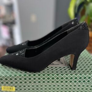 J.Renee Black Embellished Heels